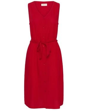 Cream Midi Dresses - Rosso