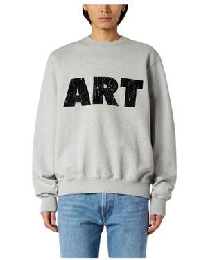 1989 STUDIO Hoodies & Sweatvesten ,Grijs ,Katoen Artistic Knit Sweater