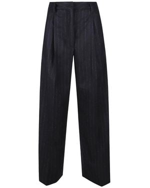 Thelatest Broeken ,Blauw ,Wijde Broek
