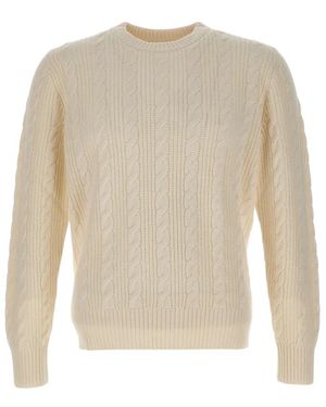 Kangra Round-Neck Knitwear - Blanc