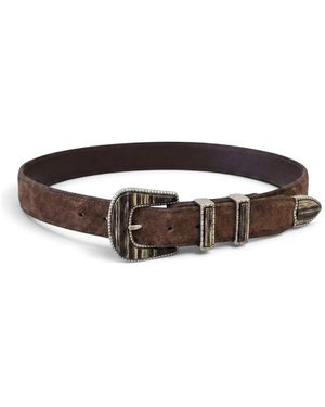 Alberto Luti Accessoires ,Bruin ,Leer Western Ranger 696/35 Riem