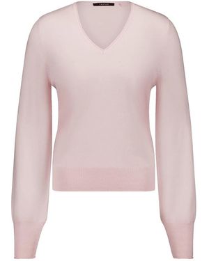 Taifun V-Neck Knitwear - Rosa