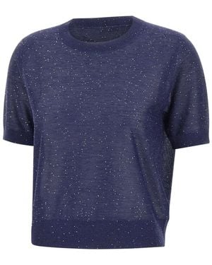 Kangra Round-Neck Knitwear - Blue