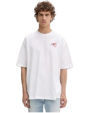 DIESEL Tops ,Wit ,Katoen T-Boggy V4 T-Shirt
