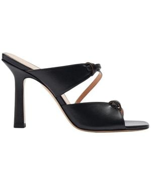SCAROSSO Heeled Mules - Black