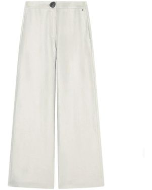 ARMANI EXCHANGE Broeken ,Wit ,Linnen Wide-Leg Linnen Twill Broek