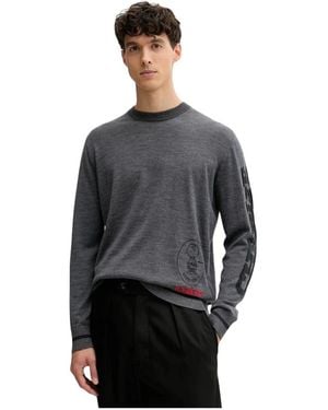 Iceberg Round-Neck Knitwear - Gris