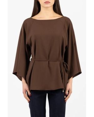 Hanita Blouses - Brown