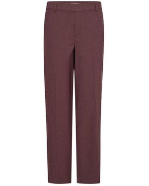 Mos Mosh Straight Trousers - Morado