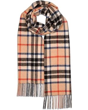 Gloverall Accessoires ,Veelkleurig ,Wol Oversized Lamswollen Sjaal Thomson - Naturel