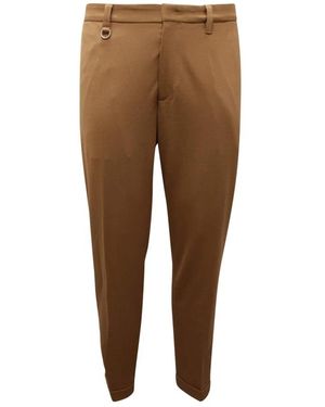 Paolo Pecora Slim-Fit Trousers - Brown