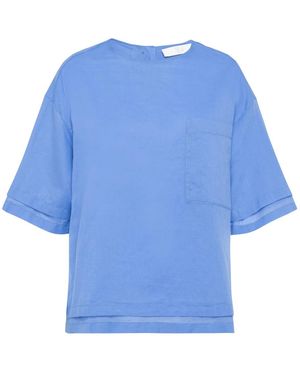 Tela Camicia Papavero - Blauw