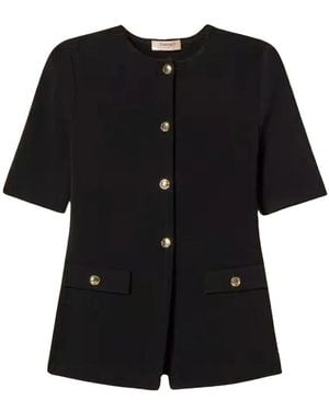 Twinset Light Jackets - Black
