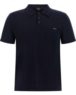 A.P.C. Polo Shirts - Azul