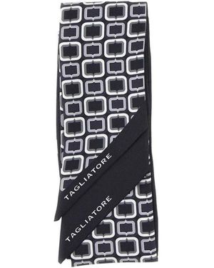 Tagliatore Silky Scarves - Black