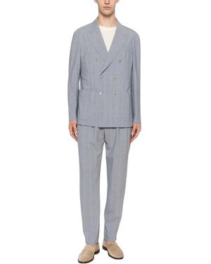 Eleventy Double Breasted Suits - Grigio