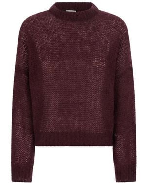 Brunello Cucinelli Round-Neck Knitwear - Viola