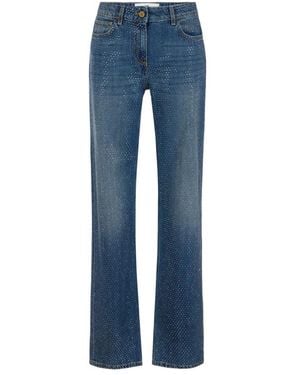 Elisabetta Franchi Straight Jeans - Azul