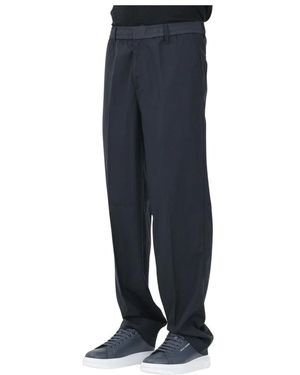 ARMANI EXCHANGE Straight Trousers - Blue
