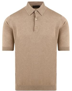 FILIPPO DE LAURENTIIS Polo Shirts - Natural