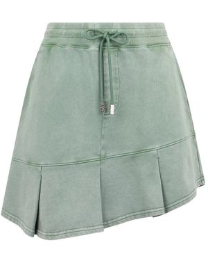 Gcds Plissé Stone Washed Sweatrok - Groen