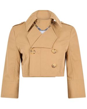 Moschino Trench Coats - Natural