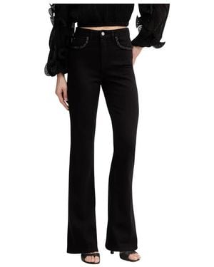 Guess Belle High Rise Flare - Zwart