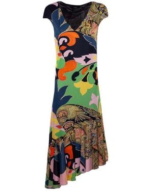 Etro Midi-Kleid Mit Paisley- Und Blumenmuster - Blau