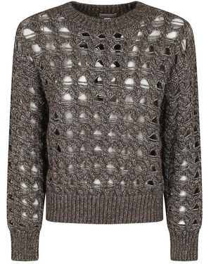Herno Round-Neck Knitwear - Grey