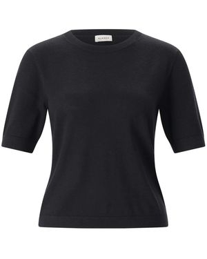 Almala Truien & Vesten ,Zwart ,Wol Paloma Knit Met Korte Mouwen