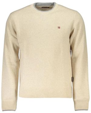 Napapijri Round-Neck Knitwear - Natural