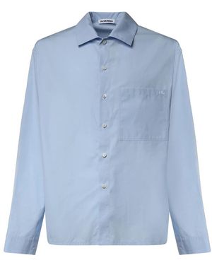 Jil Sander Overhemden ,Blauw ,Shirts