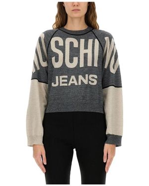 Moschino Round-Neck Knitwear - Negro