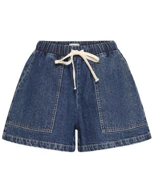Ichi Denim Shorts - Blauw