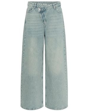 My Essential Wardrobe Wide Jeans - Bleu