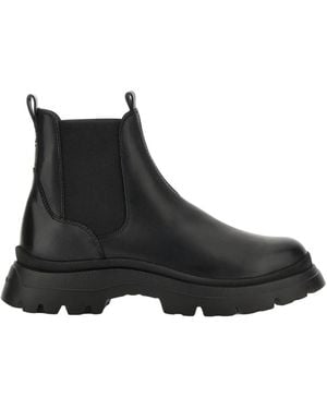 Hogan H692 Chelsea Boots With Elastic Side Panels - Black