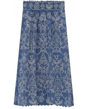 GUSTAV Midi Skirts - Bleu