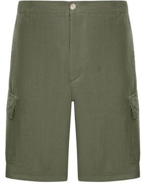 120% Lino Casual Shorts - Green