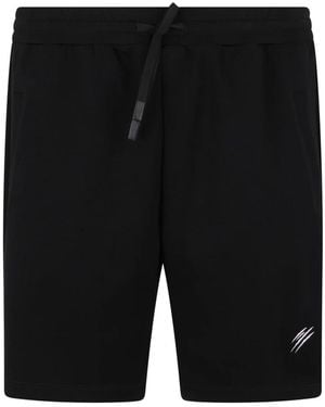 Philipp Plein Jogging Shorts Chrome Scratch - Zwart