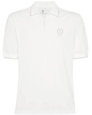 Brunello Cucinelli Polo Shirts - White