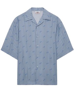 Gcds Short Sleeve Shirts - Blue