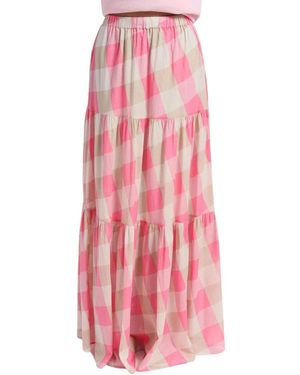 Semicouture Maxi Skirts - Rosa