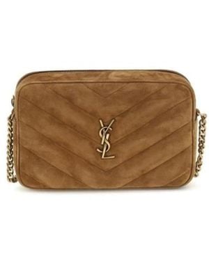 Saint Laurent Loulou Camera Bag - Braun