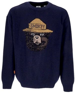 Element Round-Neck Knitwear - Azul