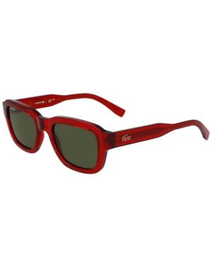Lacoste Injected Rectangular Sonnenbrillen - Rot