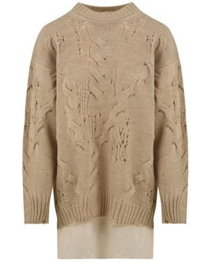Aniye By Tina Maxi-Pull Pullover - Natur