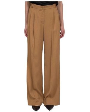 Moschino Broeken ,Bruin ,Wijde Broek