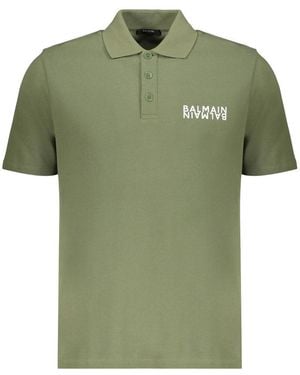 Balmain Polo Shirts - Green