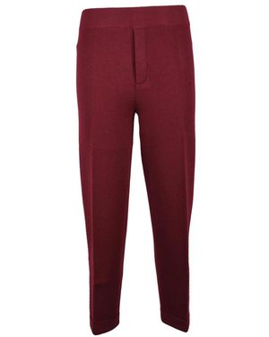 Kangra Broeken ,Rood ,Wol Gebreide Broek