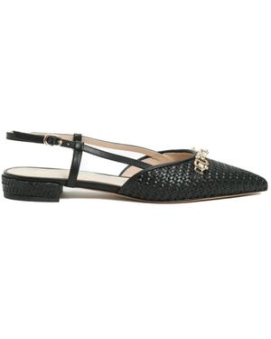 Twinset Raffia Sandale Mit Kristalldekoration - Grün